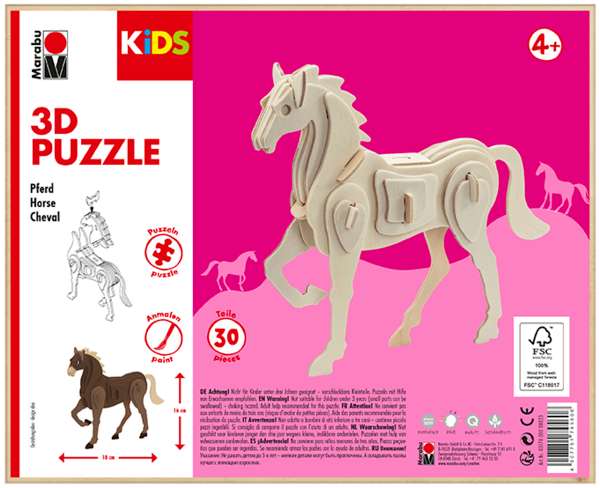 Marabu KiDS 3D Puzzle Konj