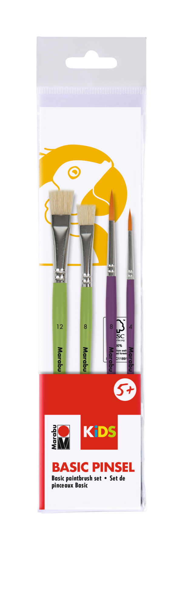 Čopiči Marabu KiDS set Basic, 4/1