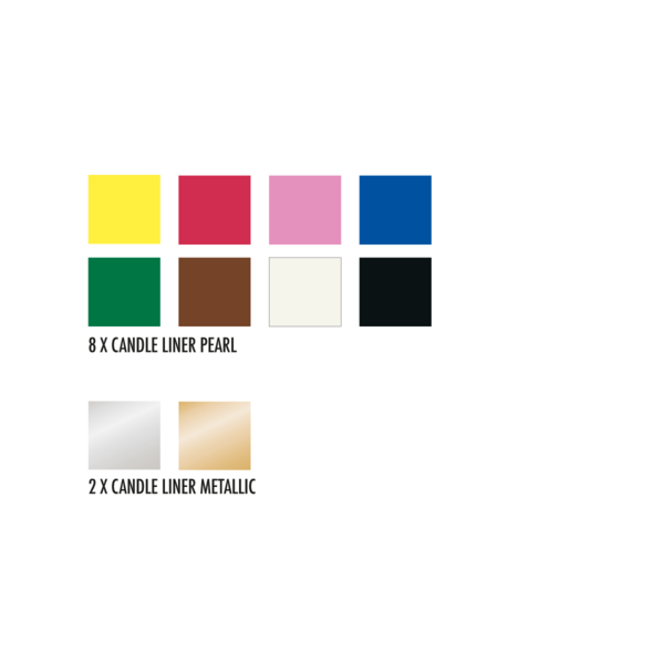 Marker za sveče Marabu, seti, 10 x 25 ml