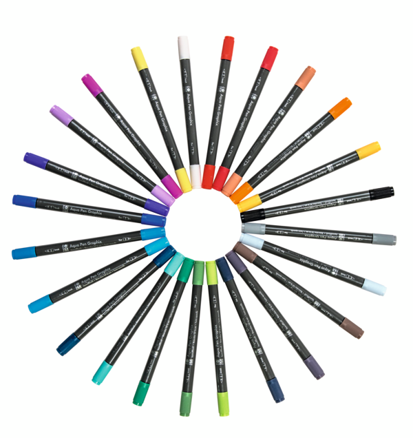 Marker Marabu Aqua Pen Graphix, seti