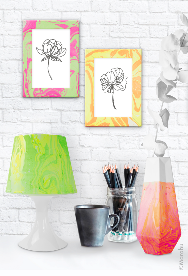 Barva za marmoriranje Marabu, seti