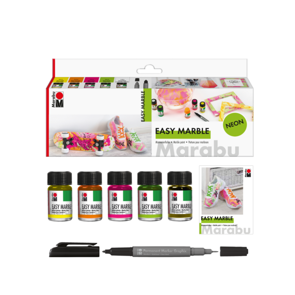 Barva za marmoriranje Marabu, seti