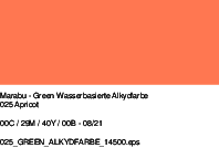 Barva alkidna Marabu Green, 100 ml