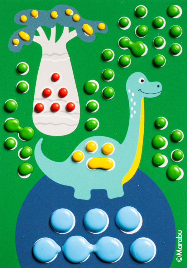 Marabu KiDS Dot Pen, seti, 4 x 25 ml