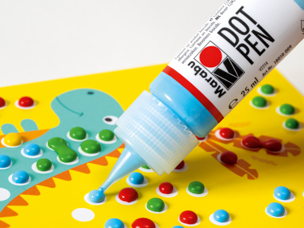 Marabu KiDS Dot Pen, seti, 4 x 25 ml