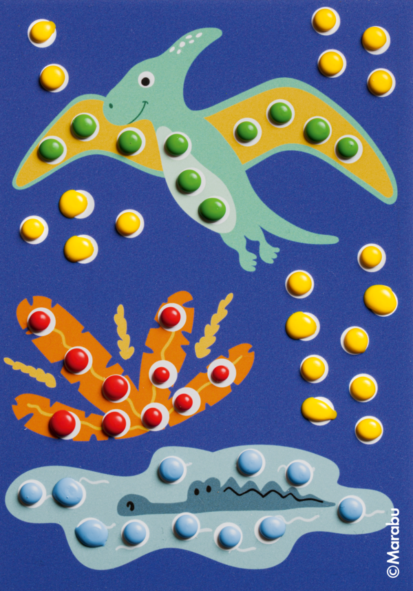 Marabu KiDS Dot Pen, seti, 4 x 25 ml