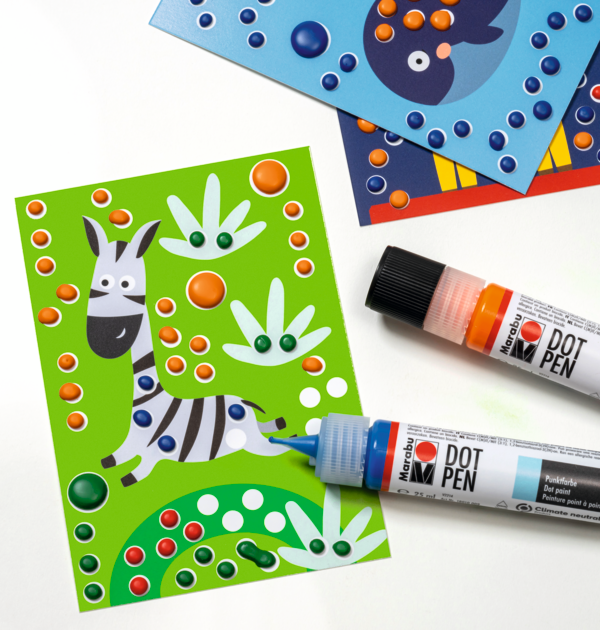 Marabu KiDS Dot Pen, seti, 4 x 25 ml