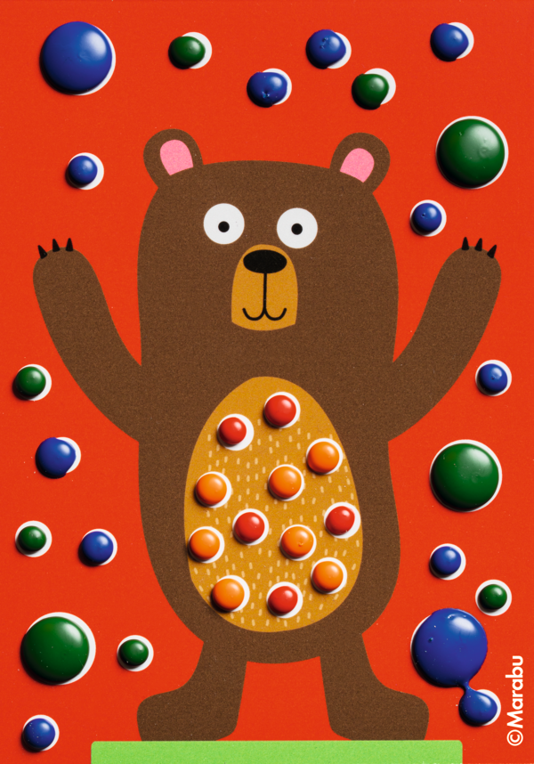 Marabu KiDS Dot Pen, seti, 4 x 25 ml