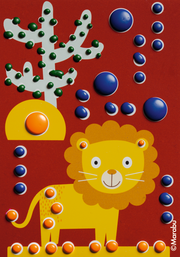 Marabu KiDS Dot Pen, seti, 4 x 25 ml