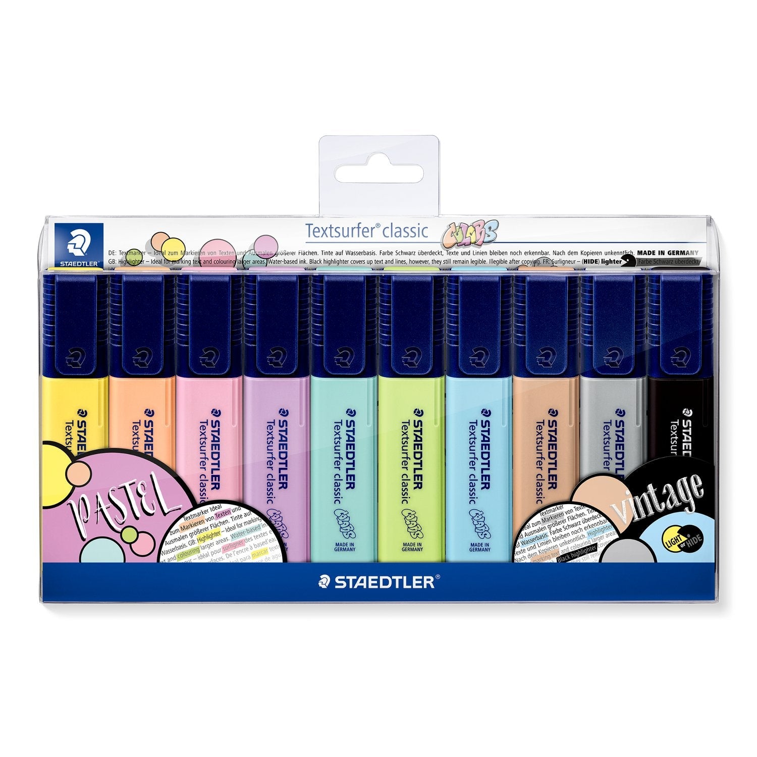 Tekstmarker Staedtler 364 Textsurfer, Pastel/Vintage, CWP10/CWP6/CWP4