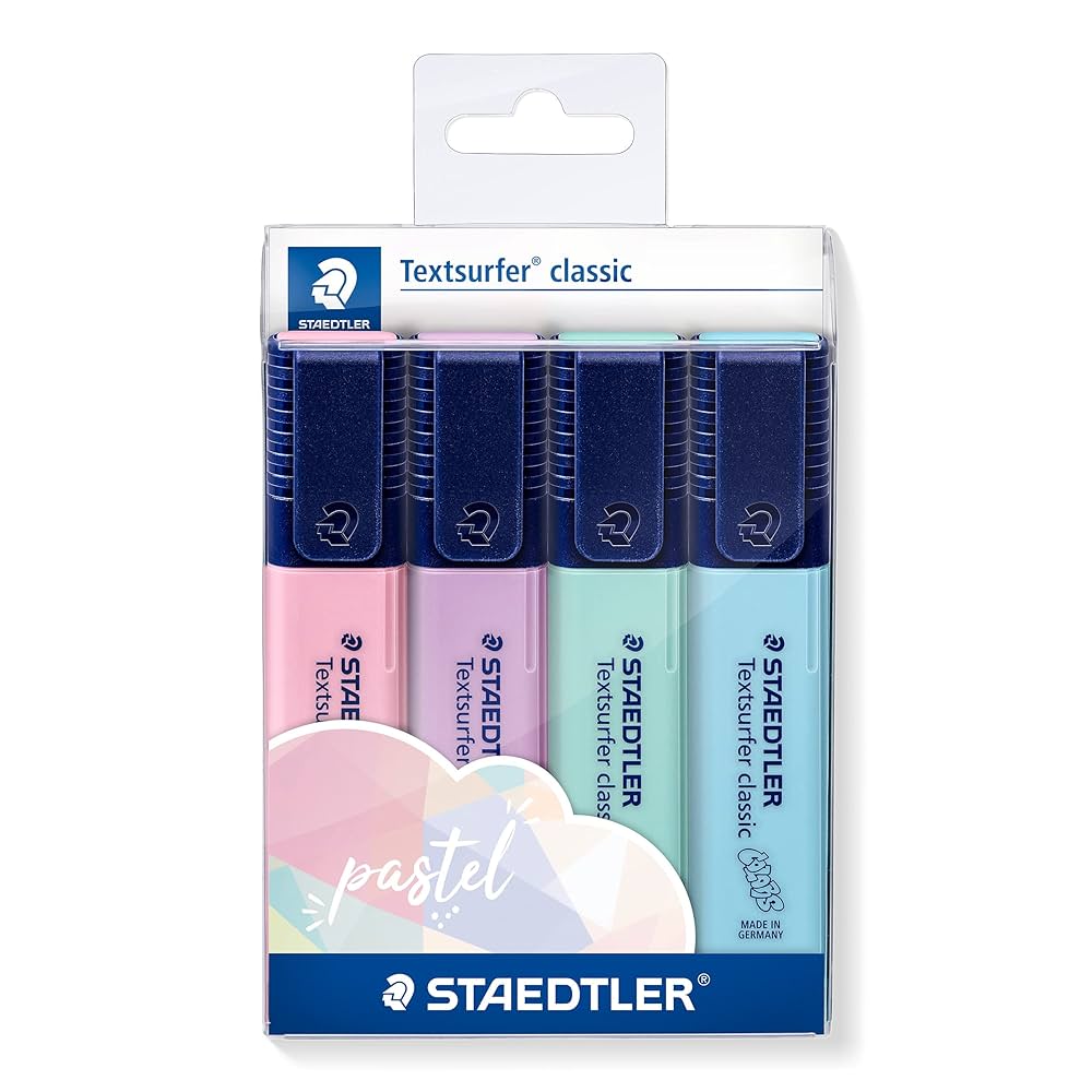 Tekstmarker Staedtler 364 CWP4PA Textsurfer Pastel, 4/1