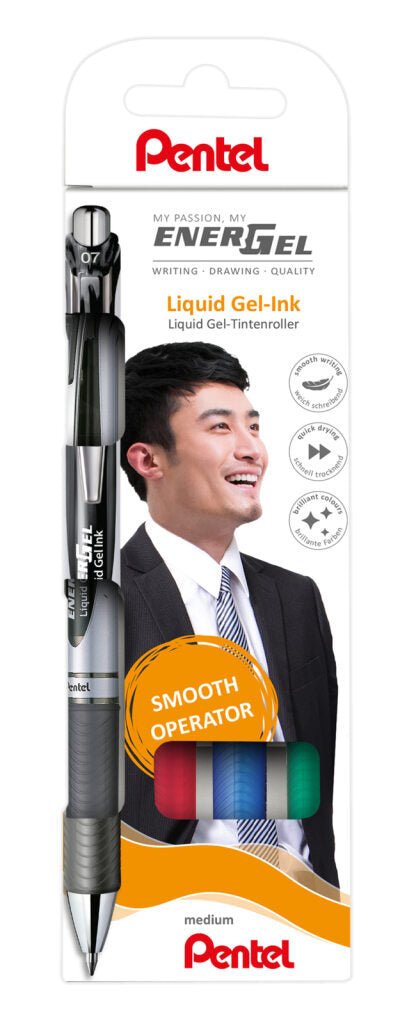 Roler Pentel BL77-4 Energel, 0,7 mm, 4/1