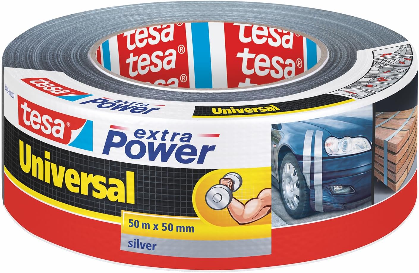 Trak lepilni Tesa Extra Power, 50 mm x 50 m