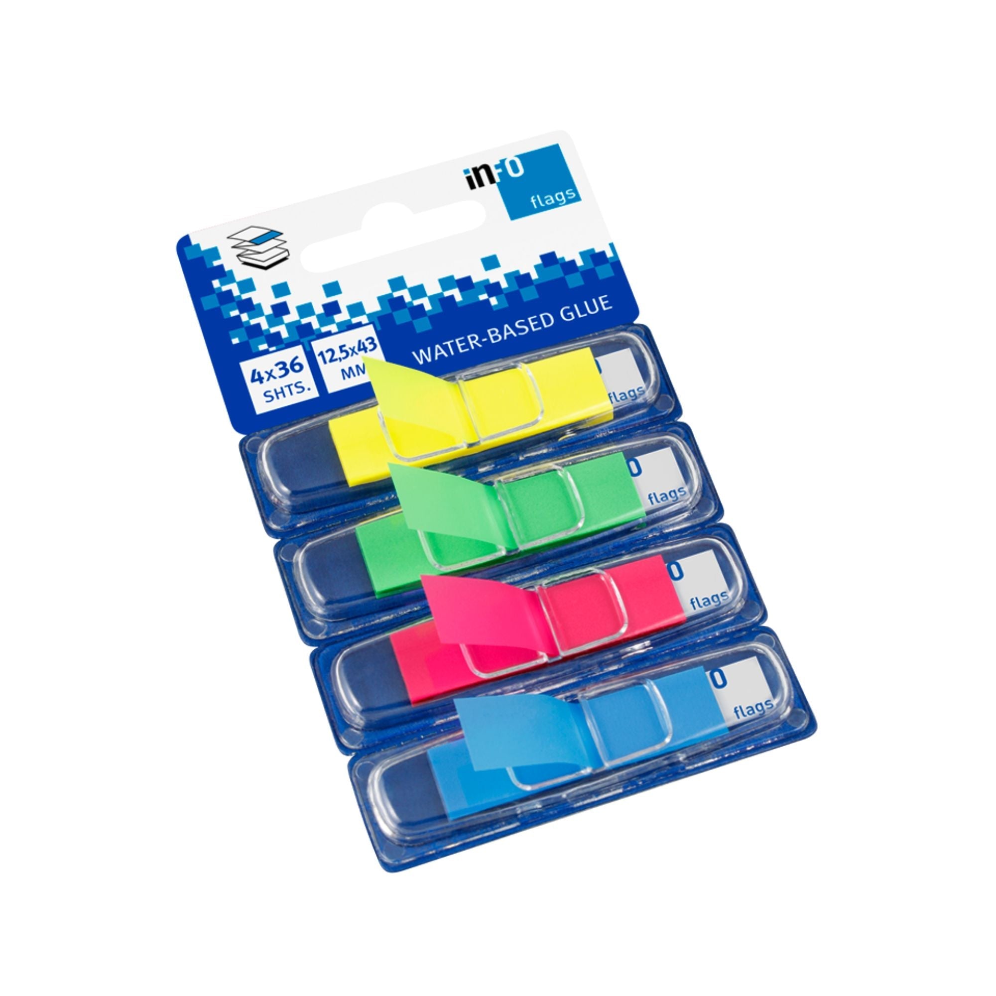 Označevalci samolepilni Info 7727, 4 x 36 listni