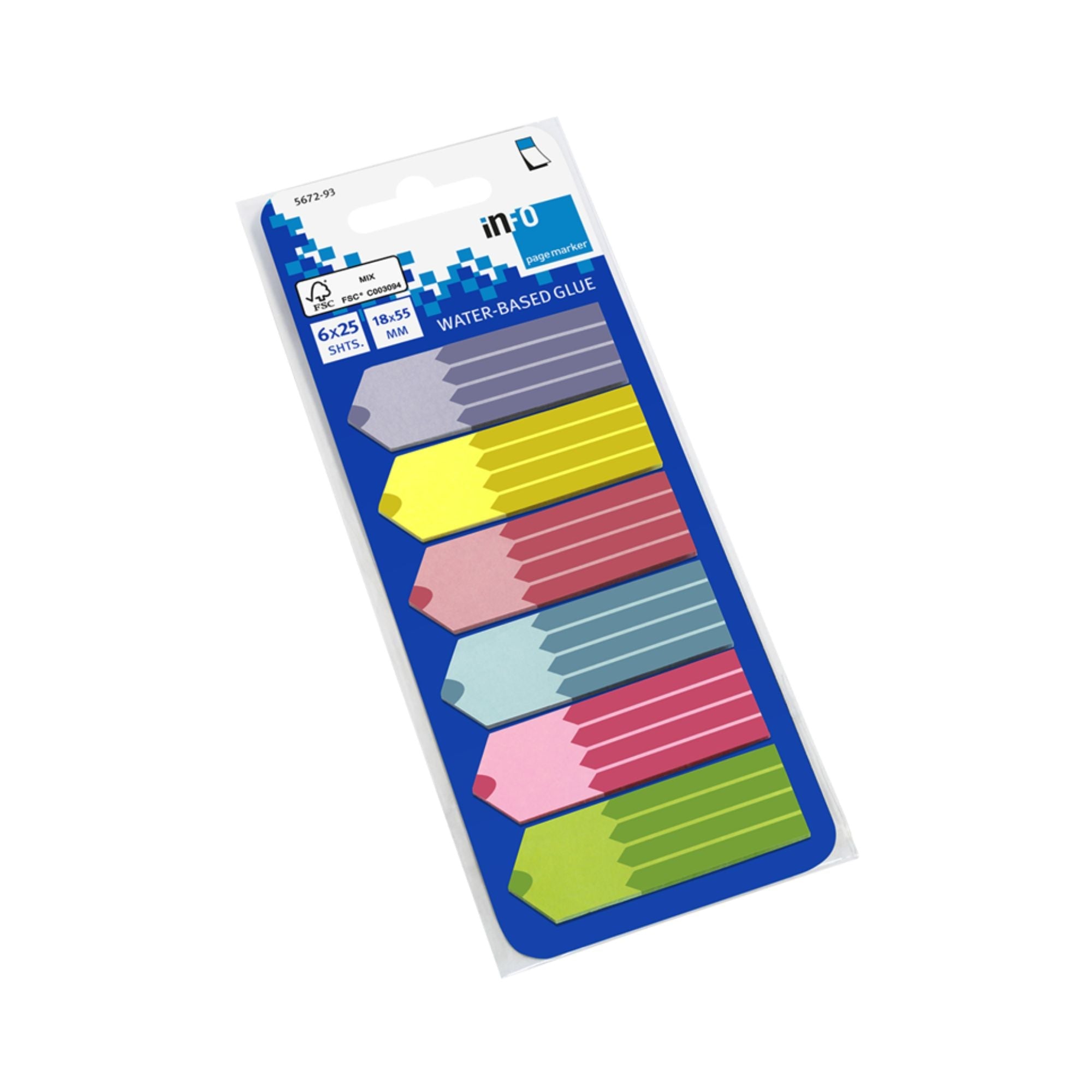Označevalci samolepilni Info 5672, 18 x 55 mm