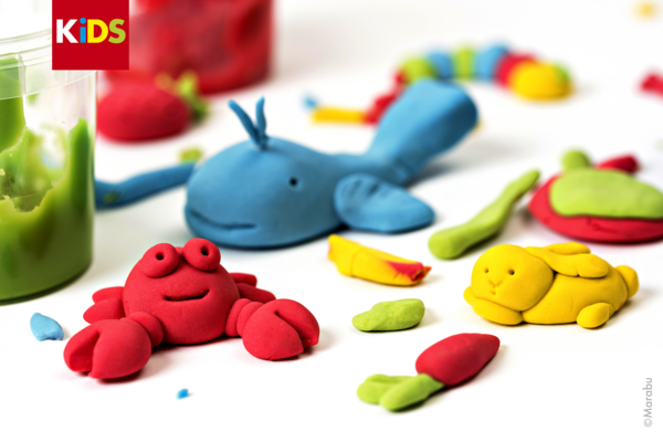 Plastelin Marabu KiDS, set 4 x 140g