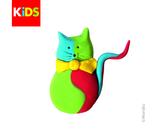 Plastelin Marabu KiDS, set 4 x 140g