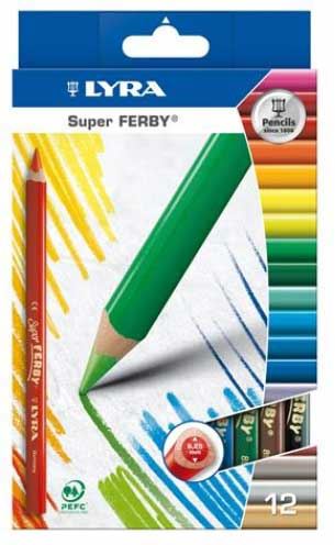 Barvice Lyra 3721120 Super Ferby, debele,12/1