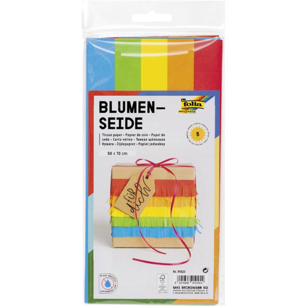 Papir svilen 91025, 20 g, sortirane barve, 5/1