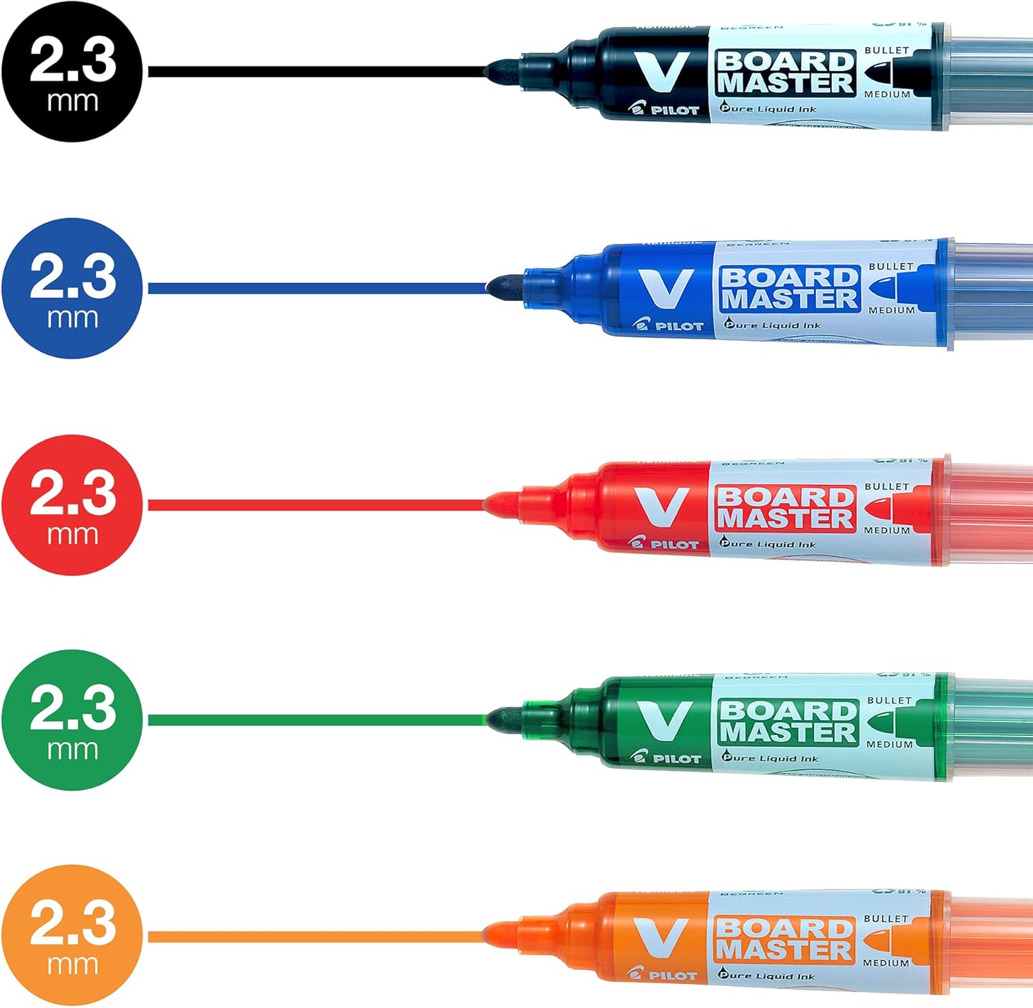Marker za belo tablo Pilot WBMA-VBM-M, 2,3 mm, piši-briši