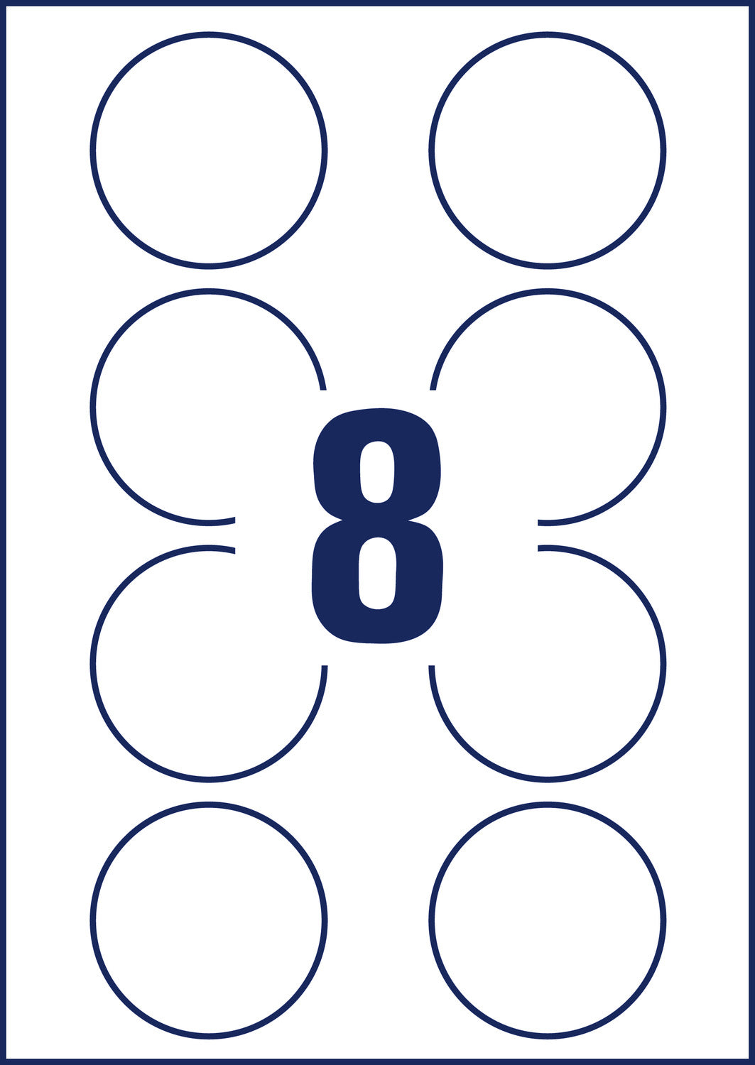 Etikete papirne bele odstranljive okrogle Avery Zweckform