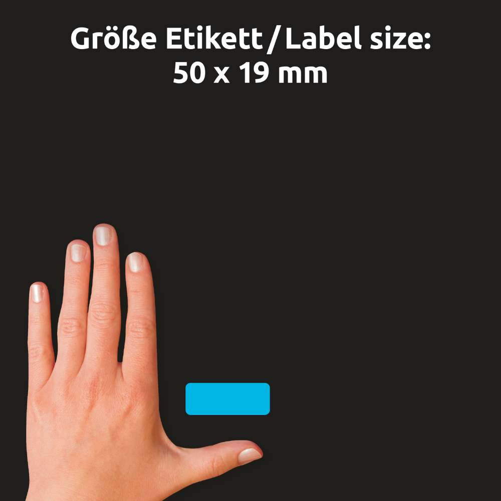 Etikete v več barvah Avery Zweckform 51047, 50 x 19 mm