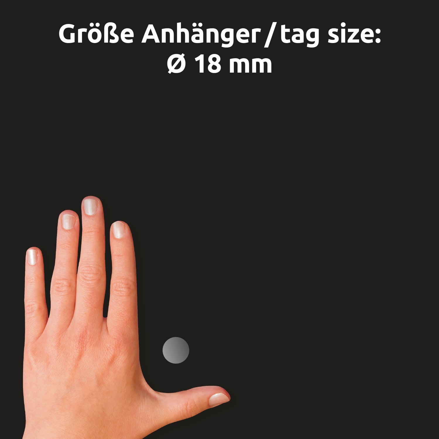 Etikete transparentne okrogle za pečatenje Avery Zweckform 51068, fi 18 mm