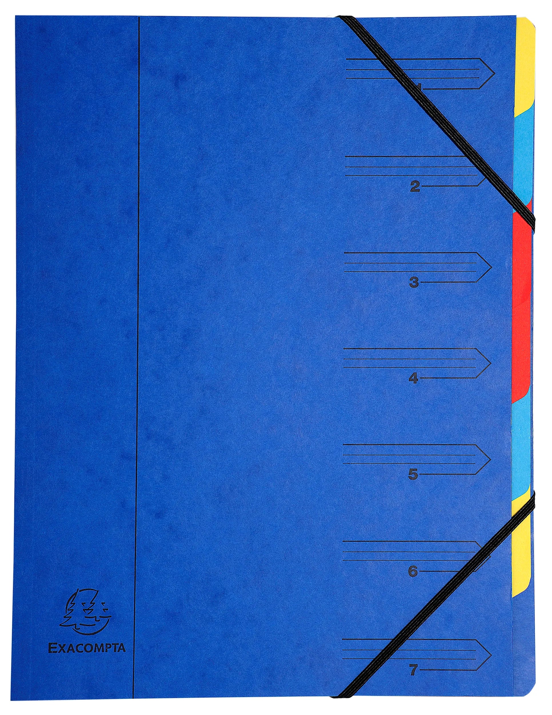 Mapa sortirna, z elastiko A4 Exacompta, kartonska