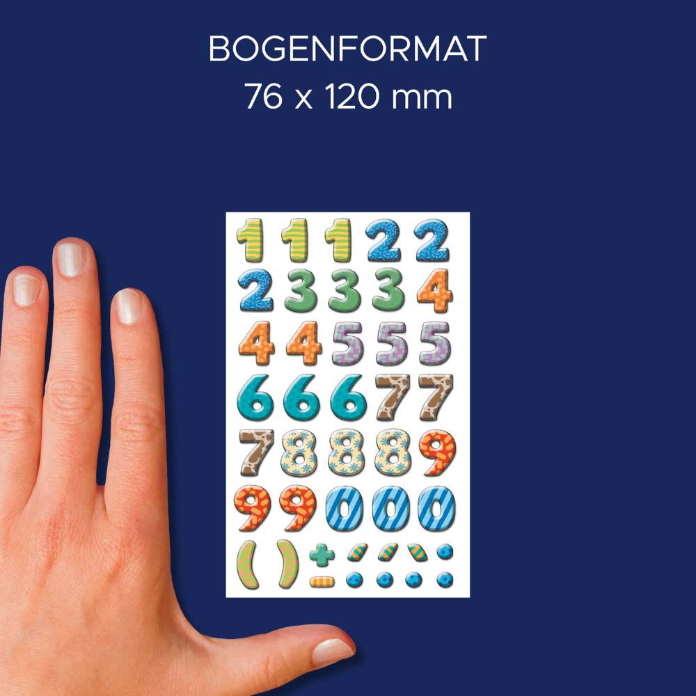 Etikete papirne barvne številke Avery Zweckform 59335