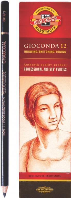 Oglje v svinčniku Gioconda KHN 54303, črn
