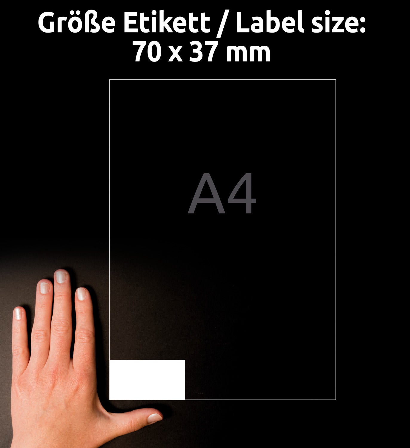 Etikete papirne bele univerzalne Avery Zweckform 6173, 70 x 37 mm