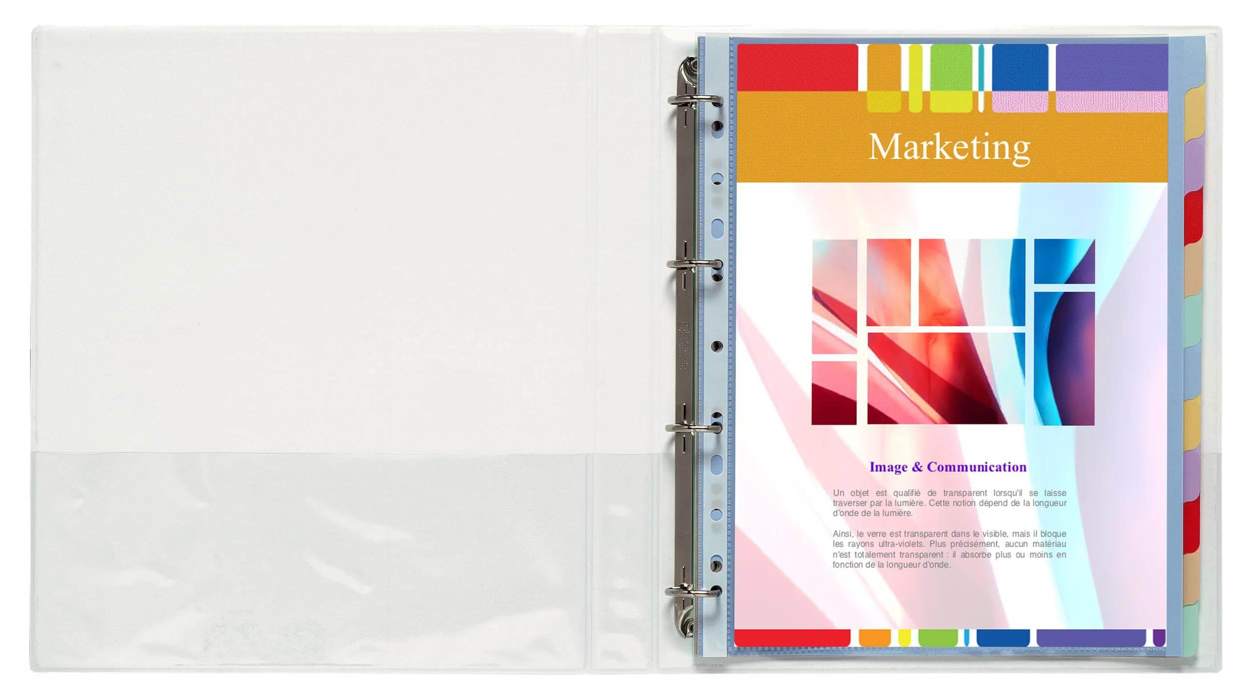 Mapa PP A4 4P Exacompta Kreacover, 38/64, bela