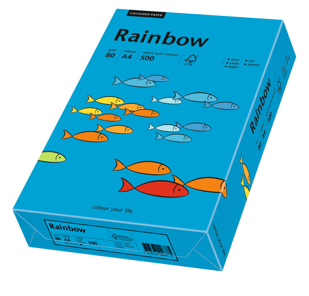 Papir Rainbow Color A3/A4, 80g, 500