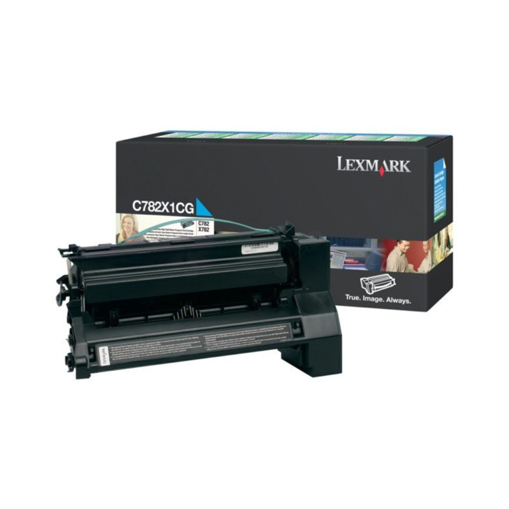 Toner Lexmark 782X1CG, cyan moder