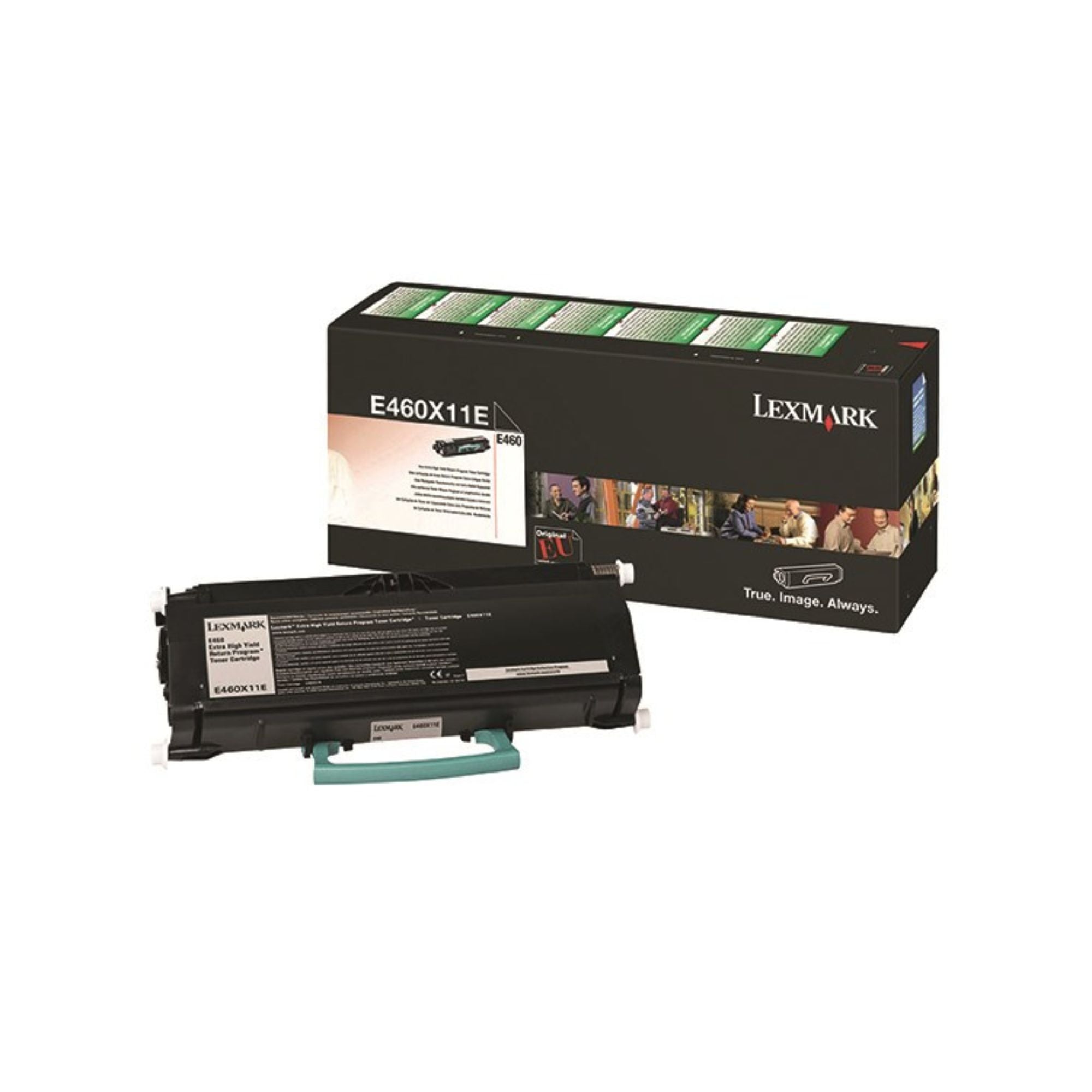 Toner Lexmark E460X11E, črn
