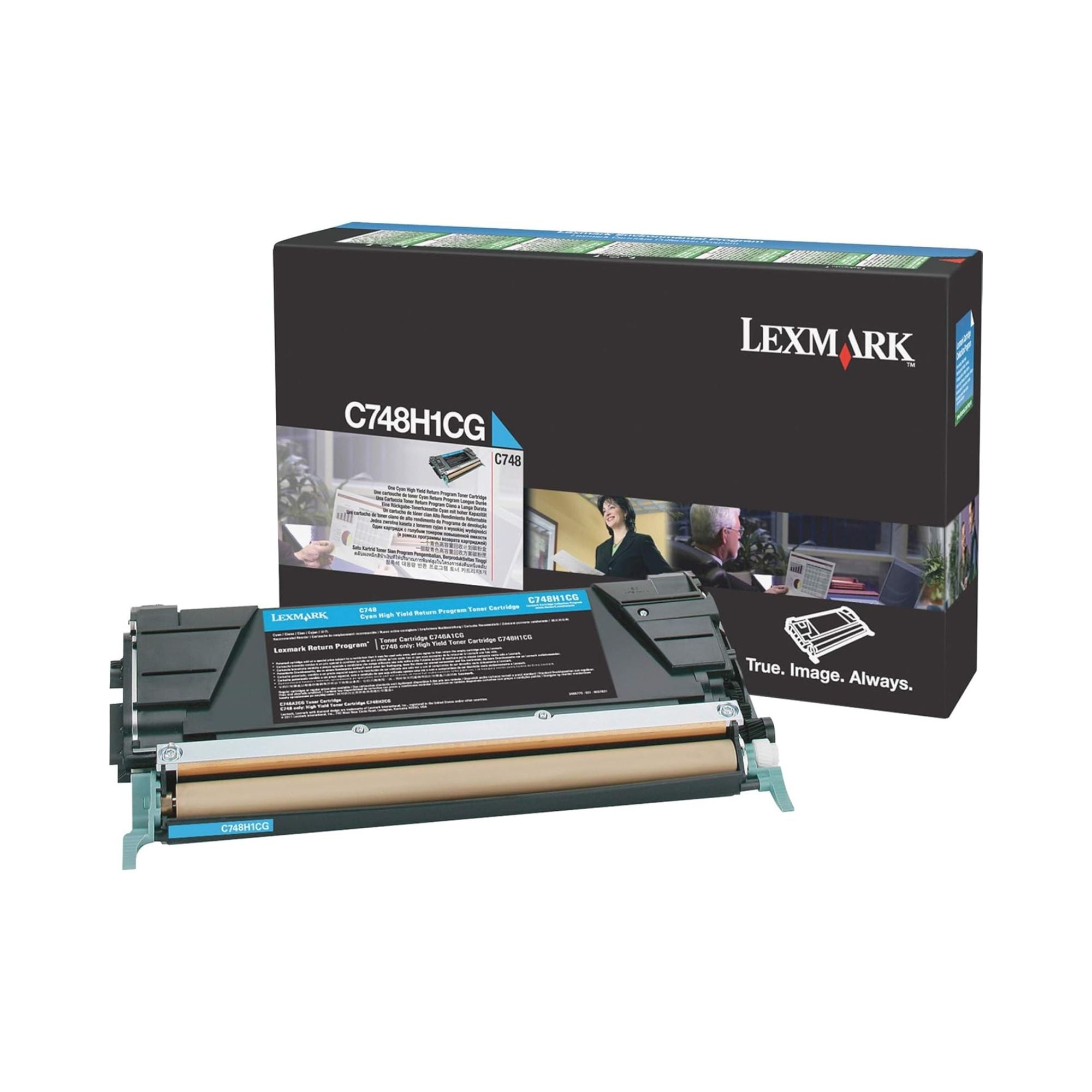 Toner Lexmark C748H1CG, cyan moder