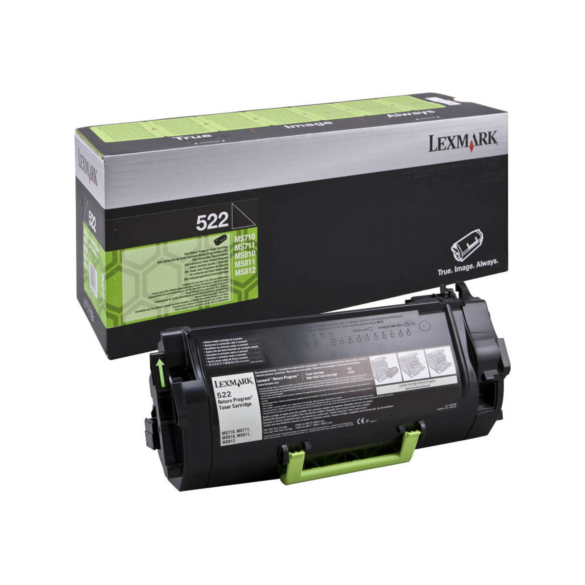 Toner Lexmark 52D2000, črn