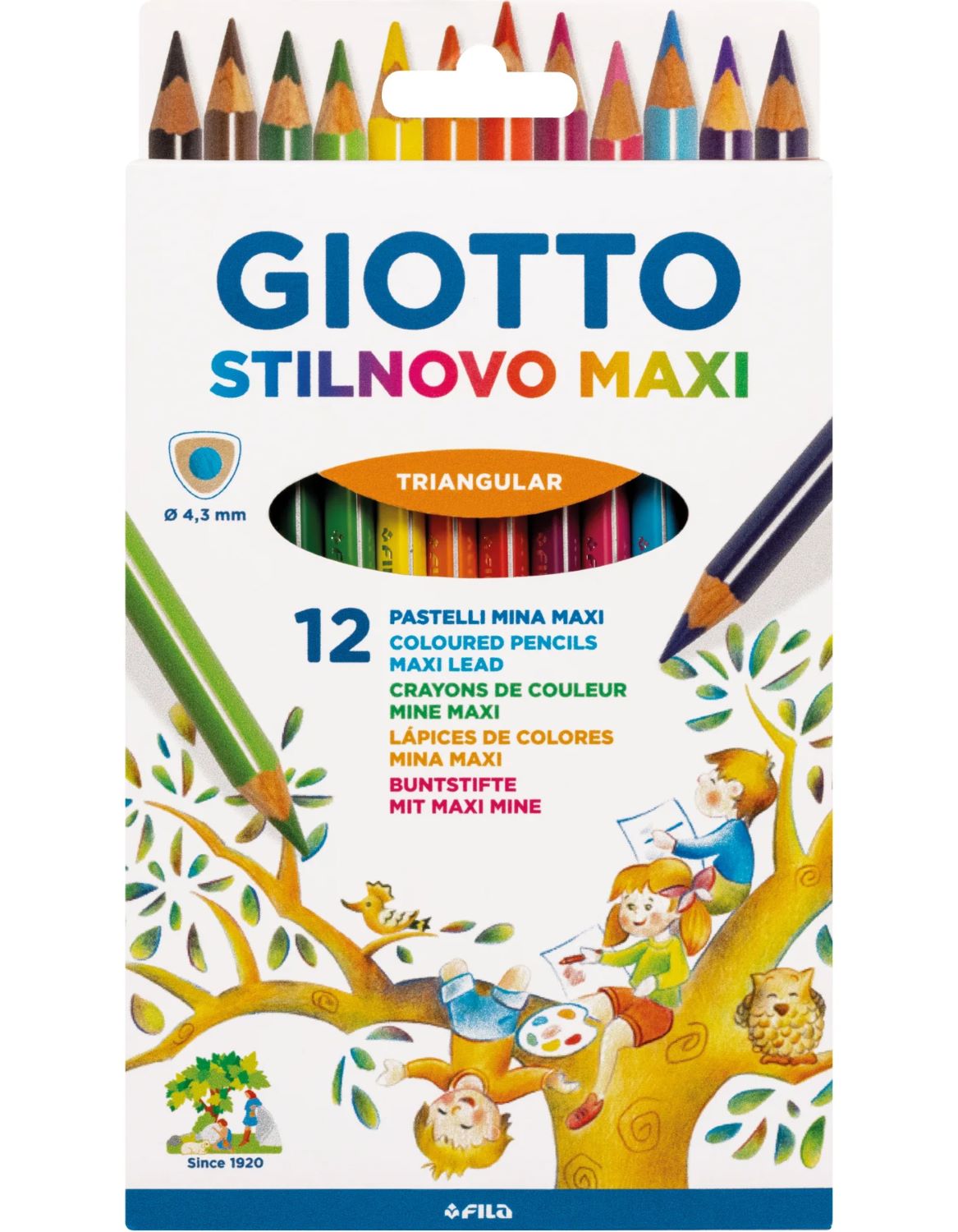 Barvice Giotto f225900 Stilnovo Maxi 1+, 12/1