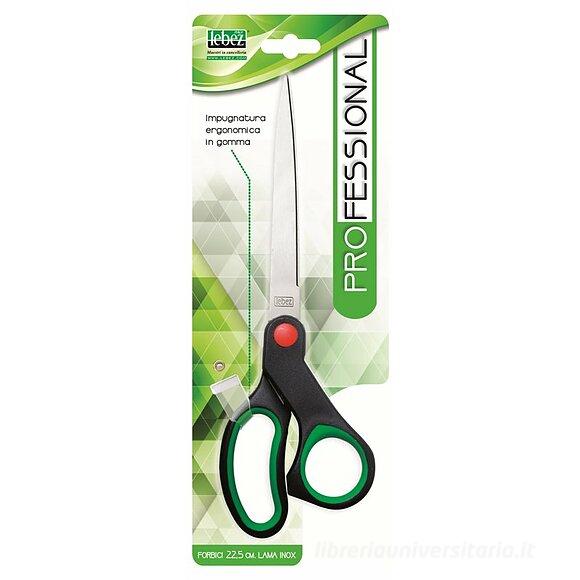 Škarje Lebez  4341, z gumastim ročajem, 22.5 cm