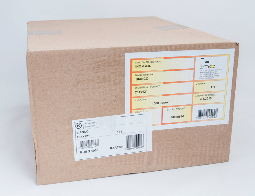 Papir Bianco 234x12 1+1 1000/1 B0002