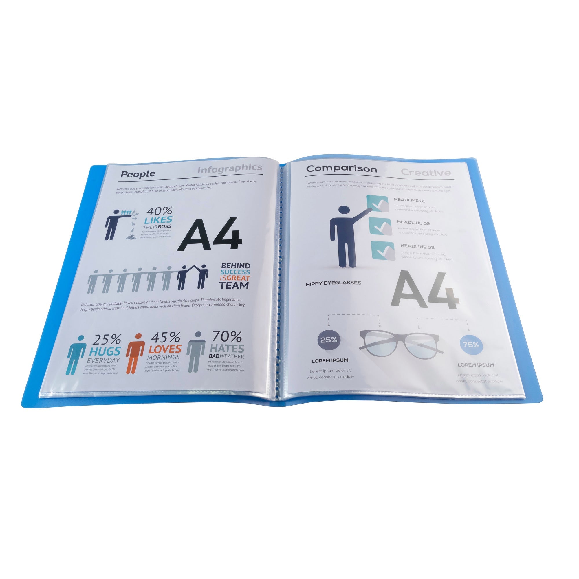 Mapa vložna 30 PP A4 Chroma 85369E, sortirane barve