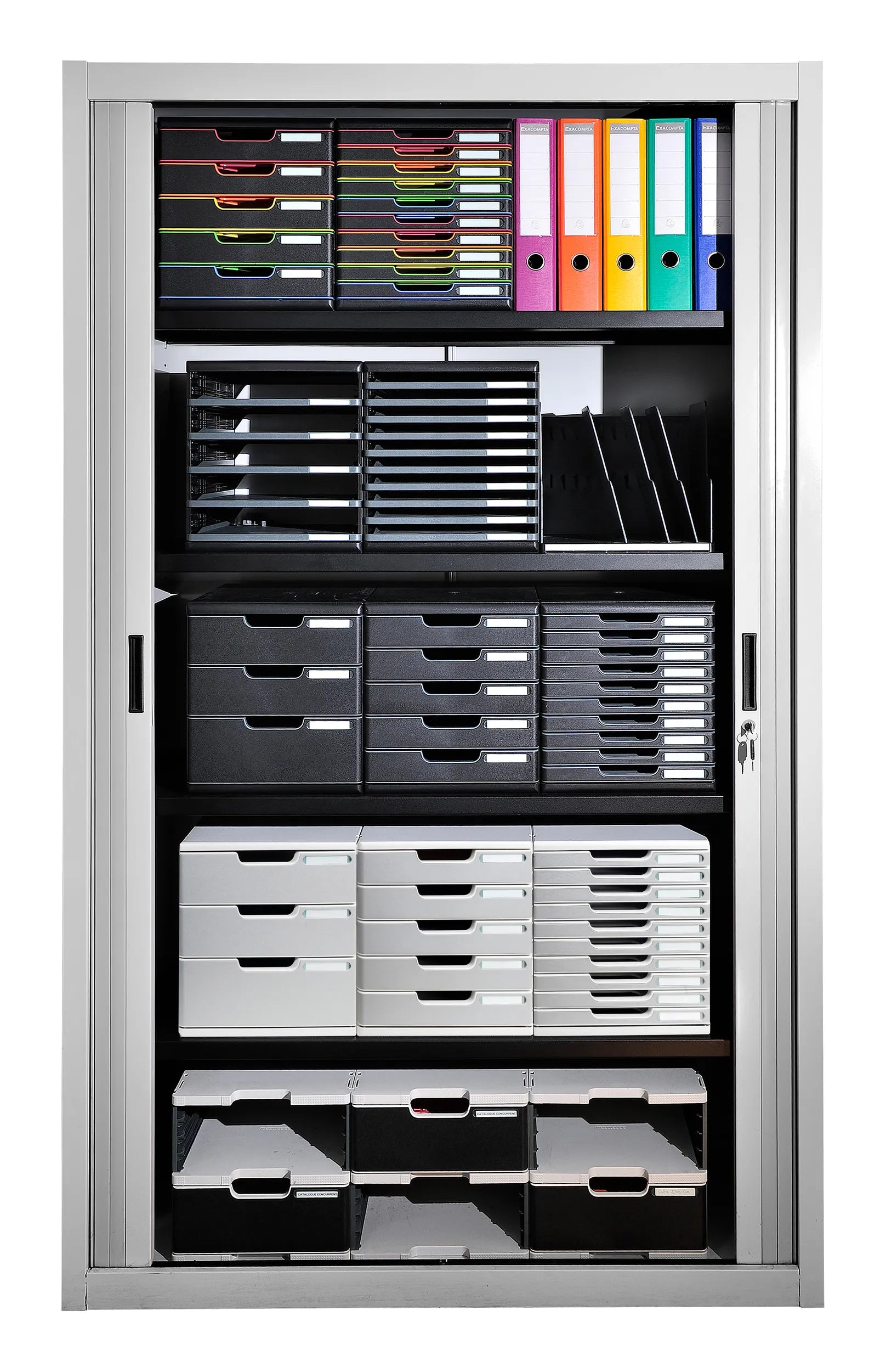 Predalnik Multiform 301003D Multidrawer, 1/5, svetlo siv / moder, črn ali siv