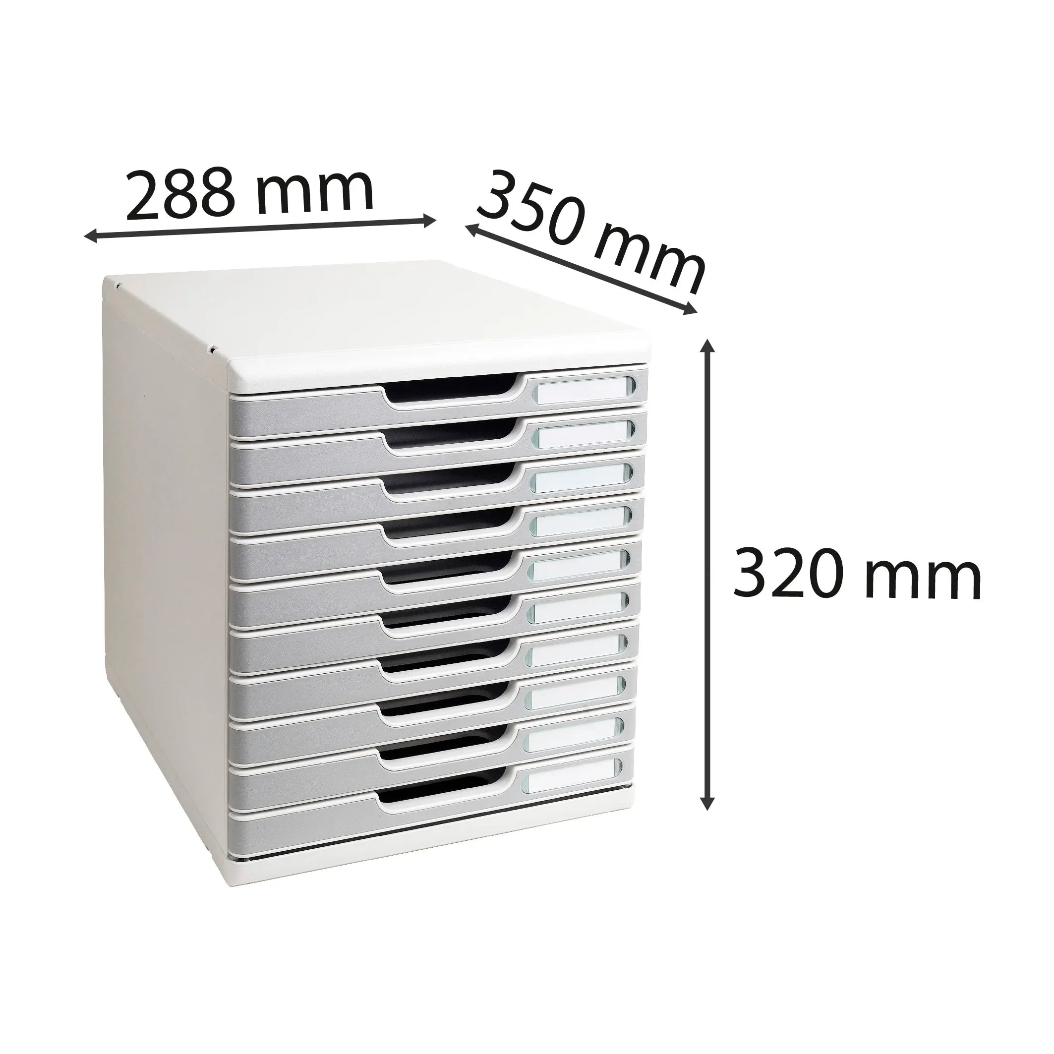 Predalnik Multiform 302003D Multidrawer, 1/10, svetlo siv / moder, črn ali kamnito siv