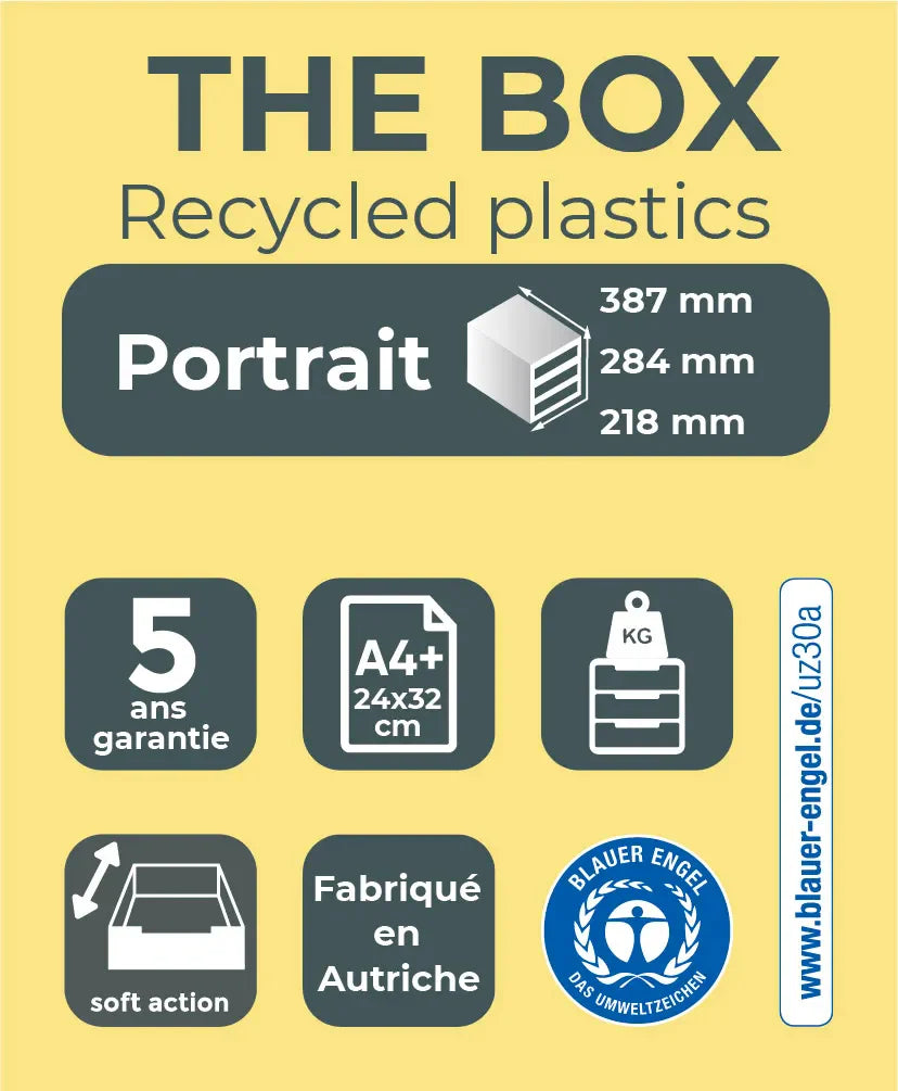 Predalnik Multiform 221014D The Box EcoBlack Recycled, 1/5, črn