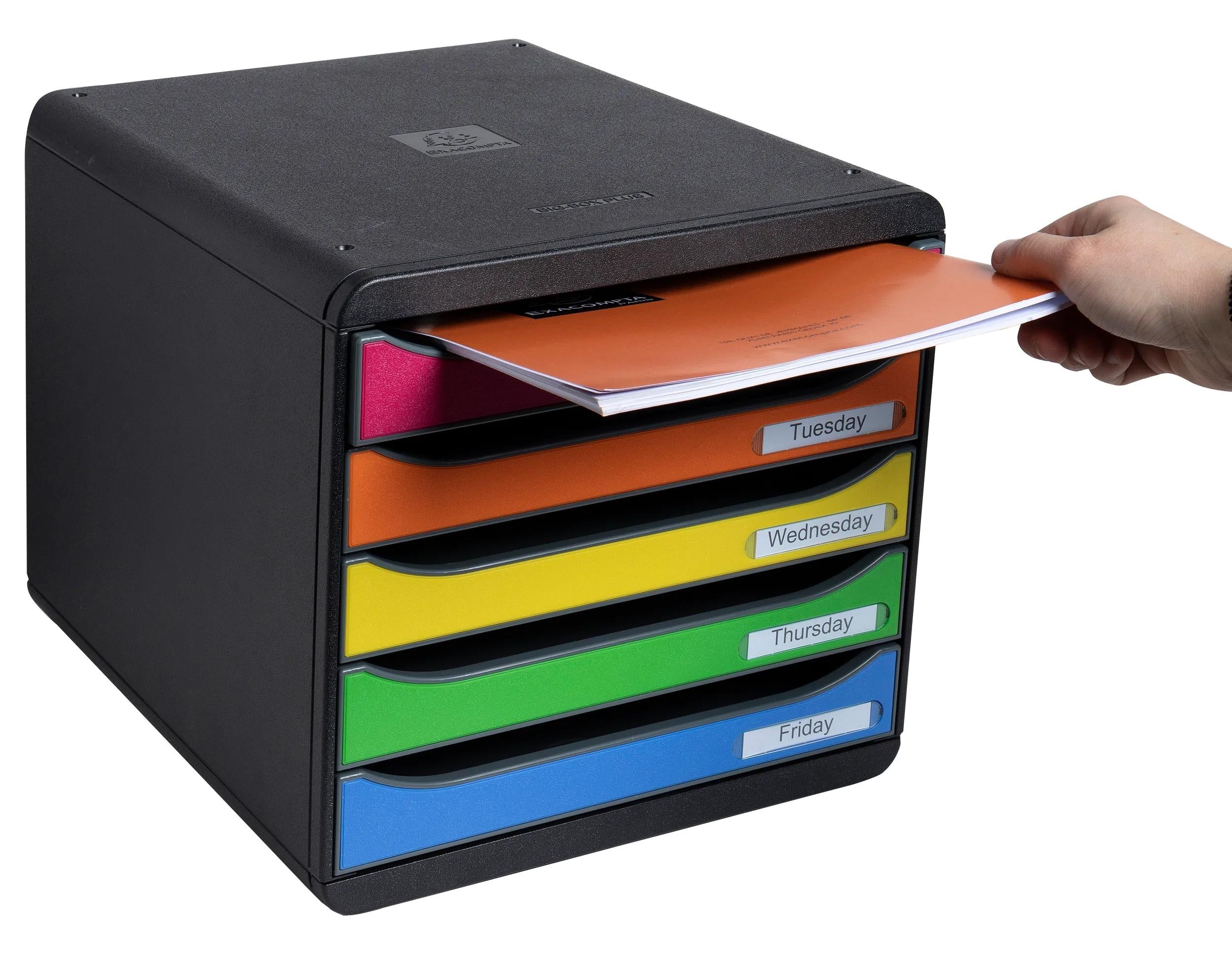 Predalnik Multiform BigBox Plus, 1/5, črn / rdeč, zelen ali srebrn