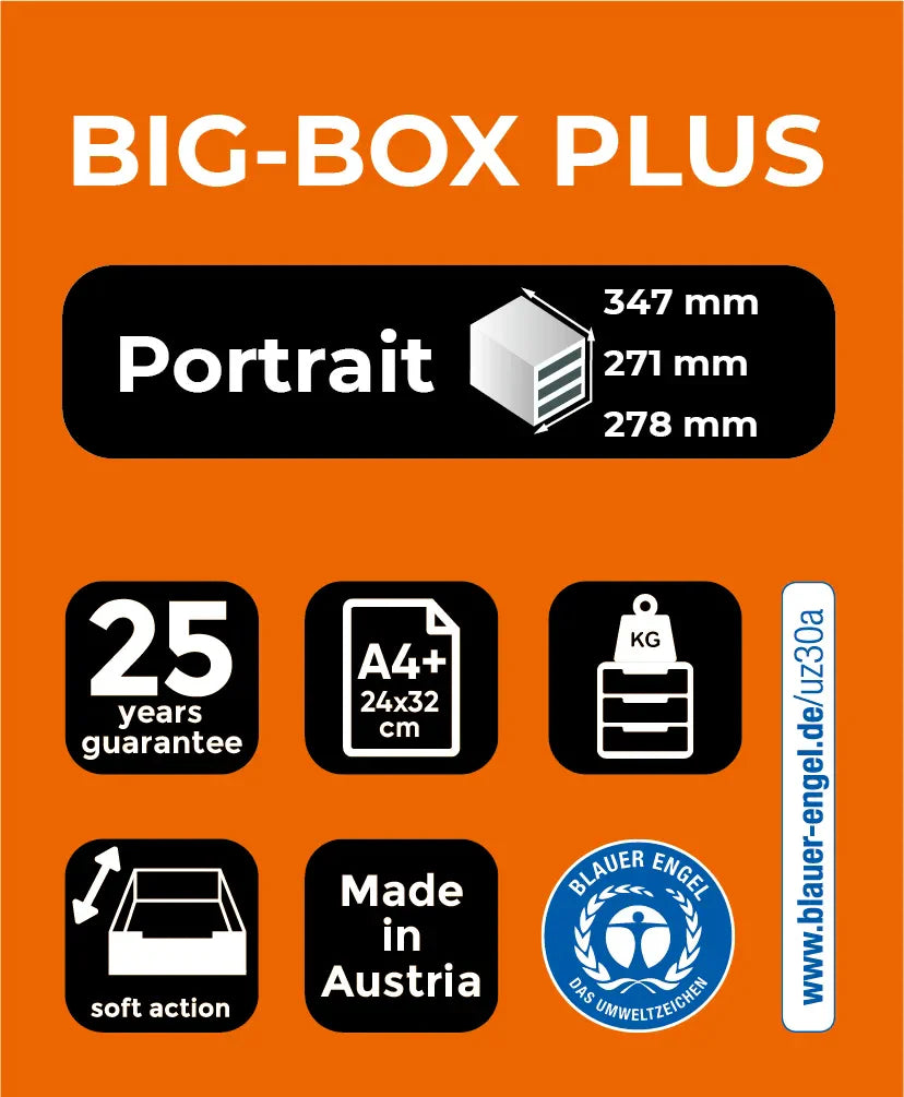 Predalnik Multiform BigBox Plus, 1/5, črn / rdeč, zelen ali srebrn