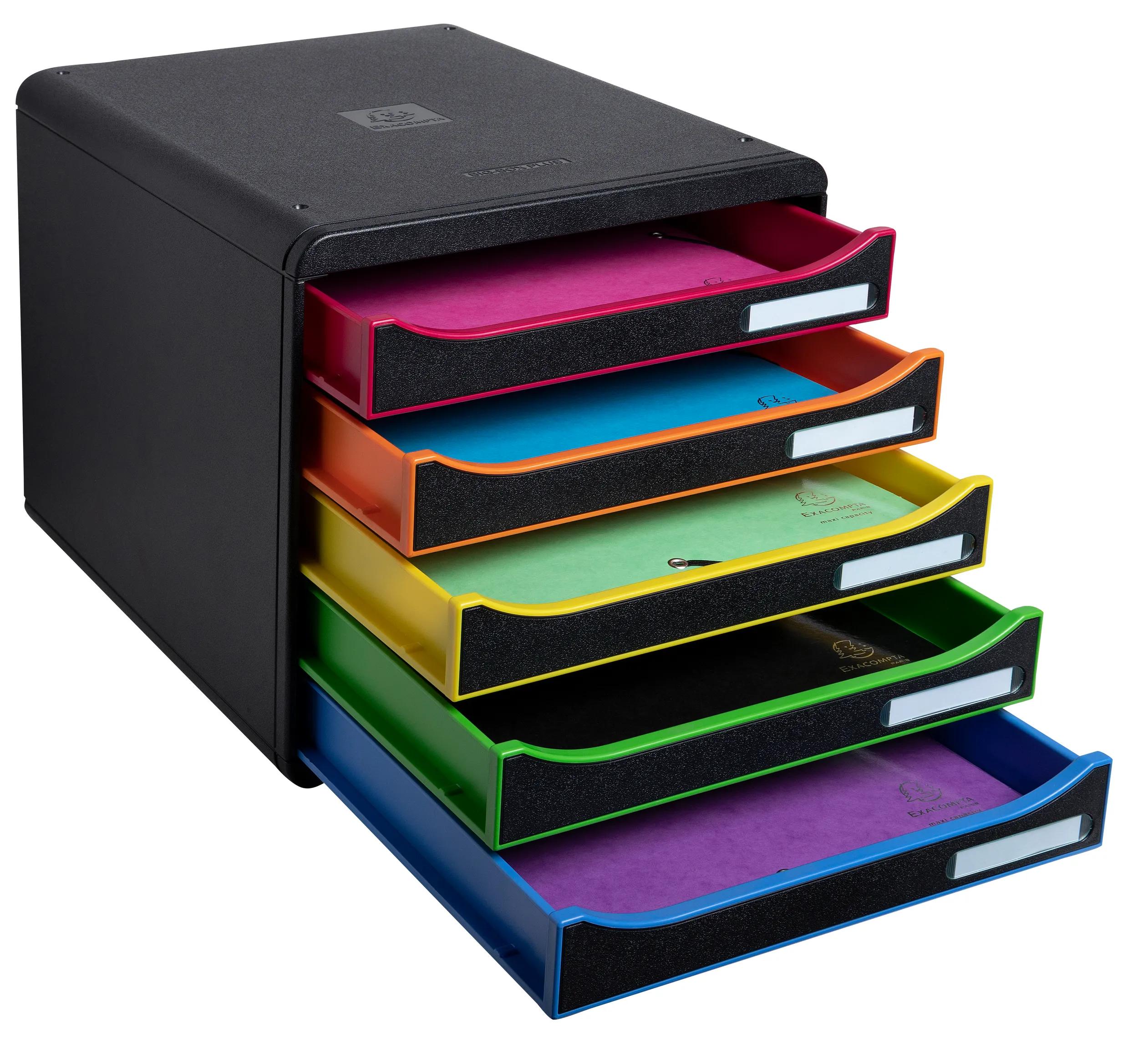 Predalnik Multiform, 1/5, bel ali črn / pisani robovi