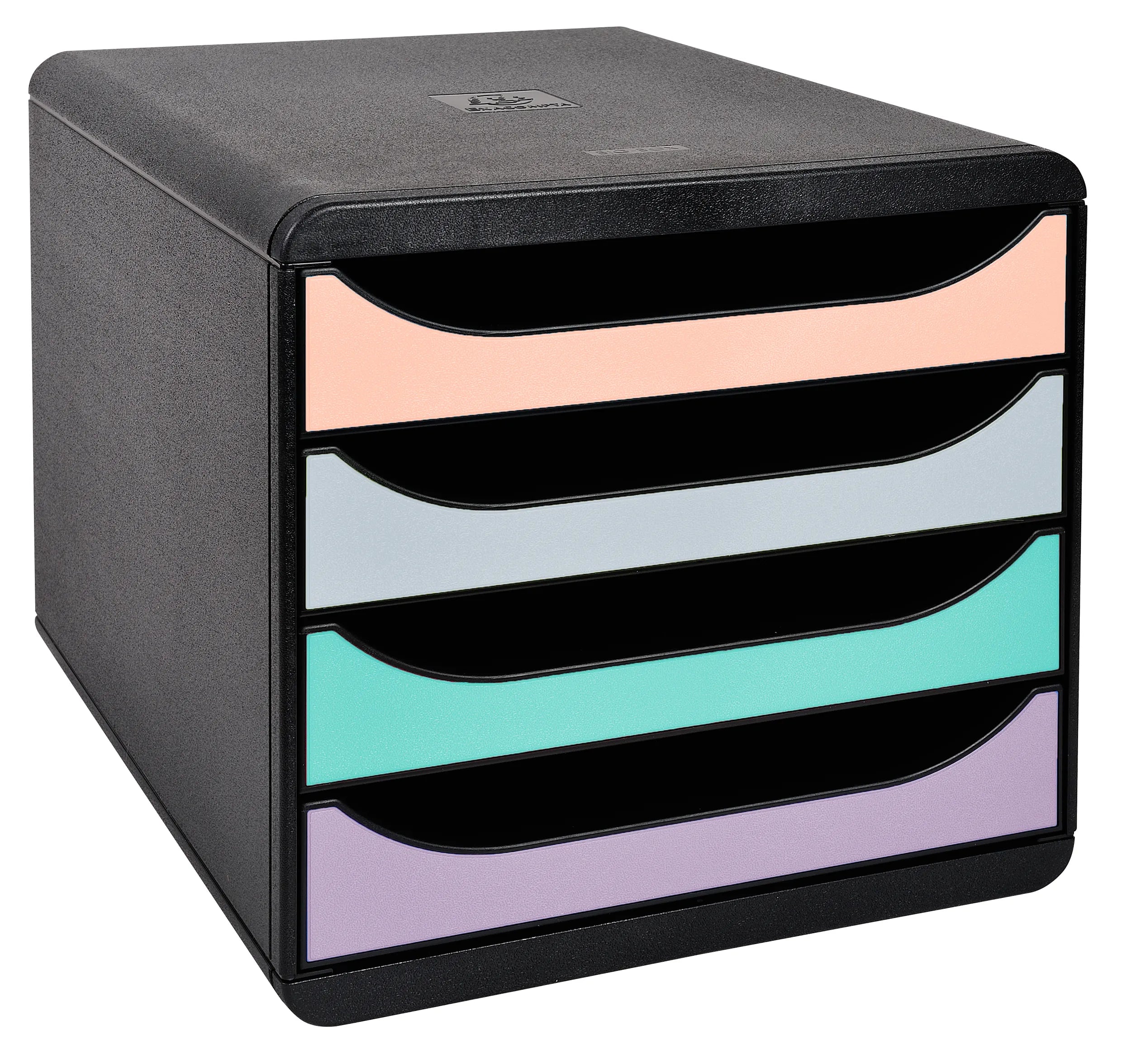 Predalnik Multiform 3104296D Big-Box Office Aquarel, 1/4, črn / pastelne barve