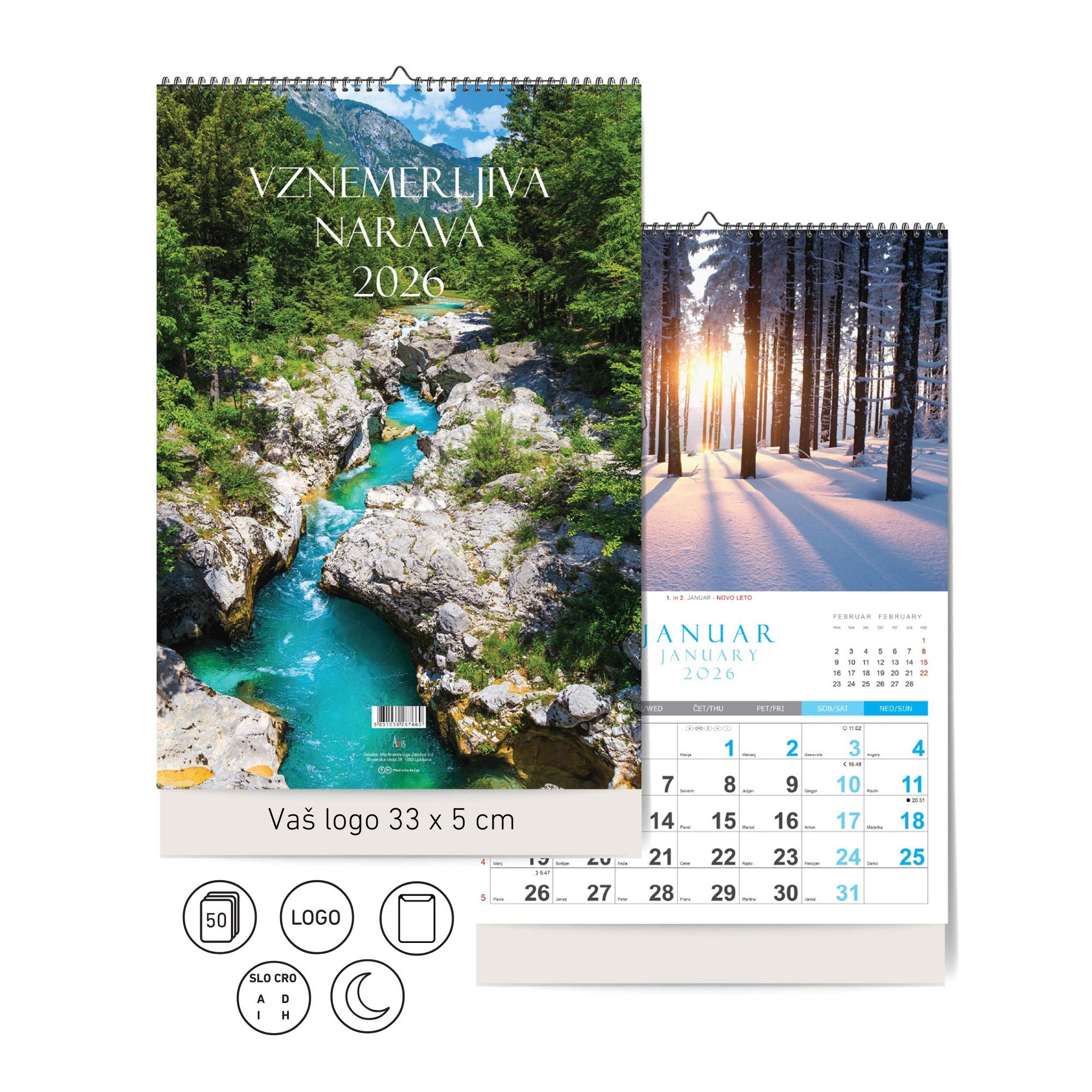 Koledar Vznemirljiva narava