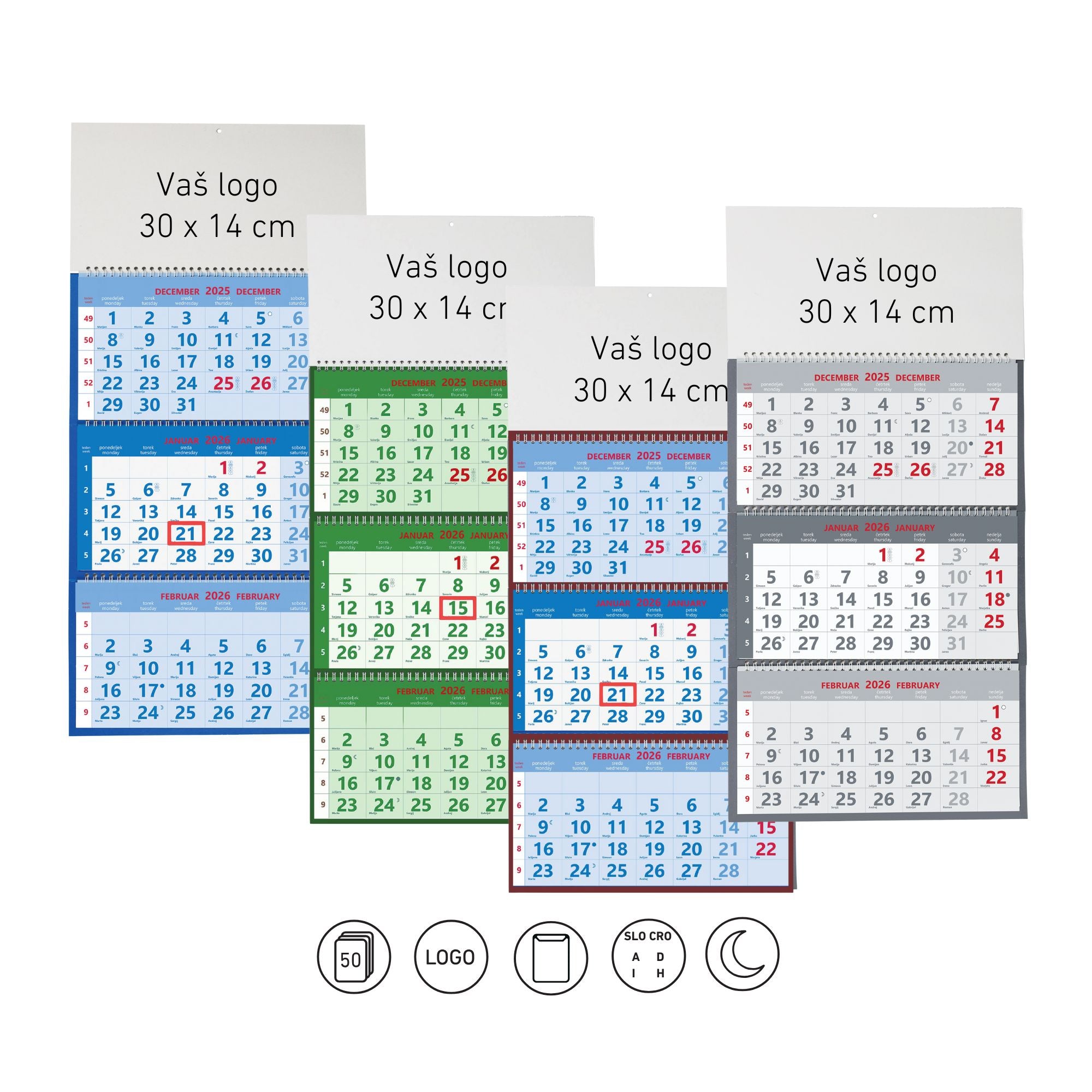 3-delni spiralni koledar